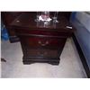 Image 1 : END TABLE - MAHOGANY  - 2 DOOR