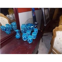 FRUIT GLASSES TEA SET - 8PC- MOOD INDIGO BY INFRIO