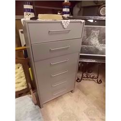 NEW HIGH BOY DRESSER - 6 DRAWER - GREY
