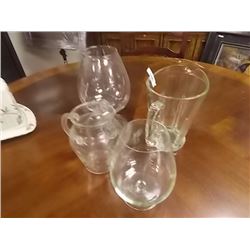 JUGS AND BRANDY GLASSES - 4 PC TTL