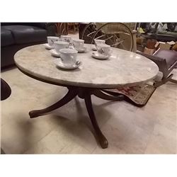 marble top table