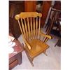 Image 1 : VINTAGE CARVED BACK ROCKING CHAIR