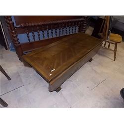 SOLID WOOD DROP SIDE COFFEE TABLE