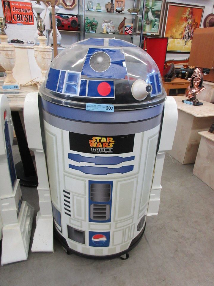 Star Wars R2-D2 Pepsi product display unit