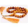 Image 1 : Natural Amber Islamic Prayer 33 Beads Tasbih