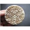 Old China White jade hand-carved Dragon Pendant