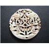 Old China Jade Carved plum blossom and crane Pendant