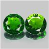 Natural Green Chrome Diopside Pair 3.17 Carats - VS