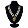 Image 1 : Natural Multi-Color Picasso Diamond Polished Necklace