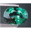 Image 1 : Intense Green Oval Sapphire 1.72 Carats - VS