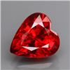 Image 1 : Natural Red Spessartite Garnet Heart 2.36 cts