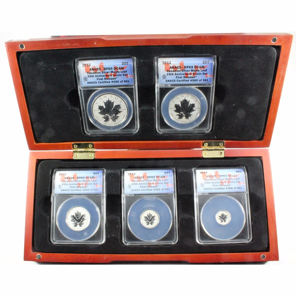 2013 Canada Fractional Set 25th Anniversary Of The Silver Maple Leaf 