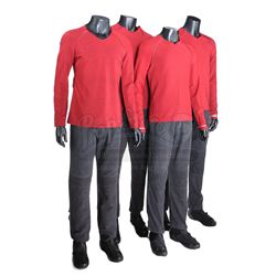STAR TREK (2009) and STAR TREK INTO DARKNESS (2013) - Set of Four Men's Enterprise Operations Unifor