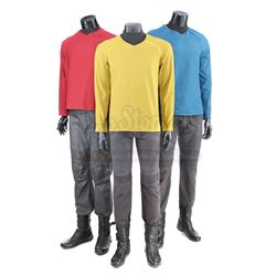 STAR TREK (2009) and STAR TREK INTO DARKNESS (2013) - Set of Three Enterprise Uniforms