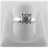 Image 1 : 14K WHITE GOLD DIAMOND SOLITAIRE RING