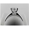 Image 3 : 18K WHITE GOLD DIAMOND SOLITAIRE RING