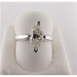 14K WHITE GOLD MARQUISE DIAMOND SOLITAIRE