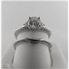 Image 1 : 18K WHITE GOLD DIAMOND ENGAGEMENT/BAND RING SET