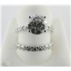 Image 1 : 14K WHITE GOLD DIAMOND ENGAGEMENT SET