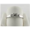 Image 1 : 14K WHITE GOLD DIAMOND ENGAGEMENT RING