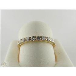 14K YELLOW GOLD DIAMOND BAND
