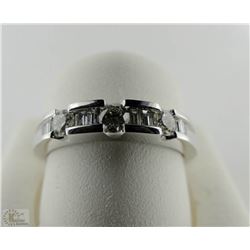 18K WHITE GOLD DIAMOND BAND
