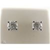 Image 2 : 14K WHITE GOLD DIAMOND STUD EARRINGS