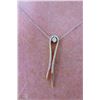 Image 2 : 18K ROSE GOLD DIAMOND PENDANT WITH CHAIN