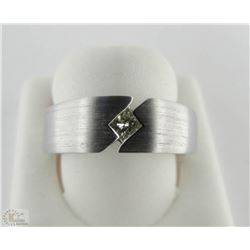 10K WHITE GOLD GENTS BAND