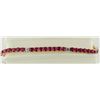 Image 2 : 14K WHITE & YELLOW GOLD DIAMOND & RUBY BRACELET