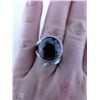 Image 3 : 14K WHITE GOLD SMOKEY QUARTZ AND DIAMOND RING