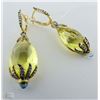 Image 1 : 14K YELLOW GOLD DIAMOND DROP EARRINGS