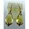 Image 2 : 14K YELLOW GOLD DIAMOND DROP EARRINGS