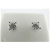 Image 2 : 14K WHITE GOLD DIAMOND STUD EARRINGS