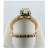 Image 1 : 18K ROSE GOLD DIAMOND ENGAGEMENT/BAND RING SET