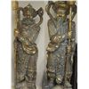 Image 1 : PAIR OF 77" MENSHEN TEMPLE DOOR GOD GUARDS STATUE
