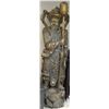 Image 2 : PAIR OF 77" MENSHEN TEMPLE DOOR GOD GUARDS STATUE