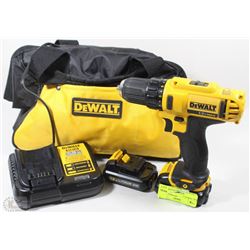 DEWALT 12V 3/8" CORDLESS DRILL/DRIVER IN BAG