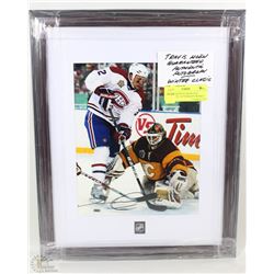 TRAVIS MOEN GUARANTEED AUTHENTIC AUTOGRAPH FRAMED