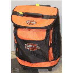 NEW HARLEY DAVIDSON LUGGAGE ON WHEELS (20"X14")