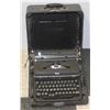 Image 1 : ANTIQUE ROYAL TYPEWRITER IN LEATHER CASE