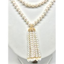 #2-STERLING SILVER GOLD PLATED FRESH WATER PEARL N
