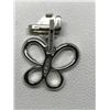Image 1 : #3-14K WHITE GOLD DIAMOND BUTTERFLY PENDANT