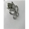 Image 2 : #3-14K WHITE GOLD DIAMOND BUTTERFLY PENDANT