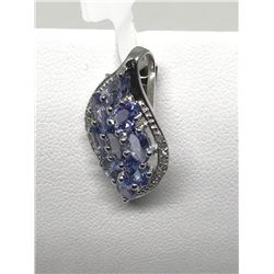 #6-STERLING SILVER TANZANITE PENDANT