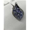 Image 2 : #6-STERLING SILVER TANZANITE PENDANT