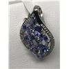 Image 3 : #6-STERLING SILVER TANZANITE PENDANT