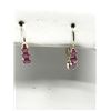 Image 1 : #11-14K YELLOW GOLD RUBY EARRINGS
