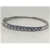 Image 1 : #27-STERLING SILVER TANZANITE BRACELET