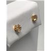 Image 1 : #38-14K CUBIC ZIRCONIA EARRING